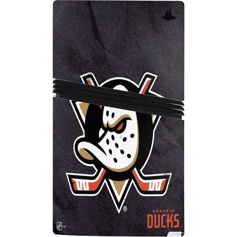 NHL Anaheim Ducks Distressed PS5 Pro Bundle Skin